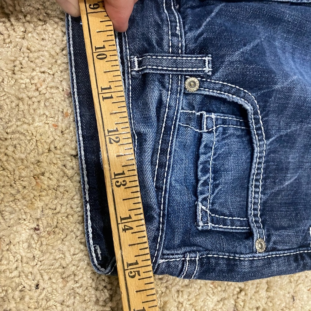 Reclaim Slim Straight Jeans Mens 31x30 Medium Wash Denim 100% Cotton Tote 0163 - Picture 7 of 13